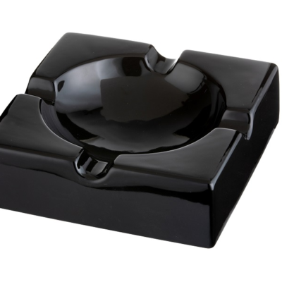 Cigar Ashtray Ceramic Black